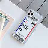Paraíba Series - World Cities Plane Ticket Cases for iPhone