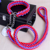 Big Dog Plaited Leash And Collar Set