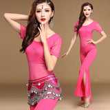 3 Pieces Belly Dancing Practice Wear Set